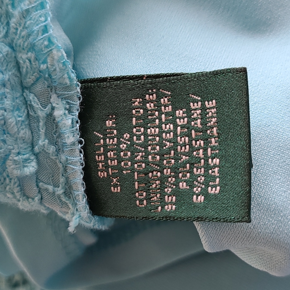 Ralph Lauren Light Blue Lace Shift Dress - Sz 16 - Picture 8 of 11
